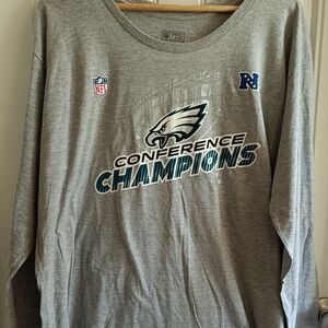PHILADELPHIA EAGLES 2022 NFC CHAMPIONS SUPER BOWL XL LONG Sleeve  T-SHIRT ADULT